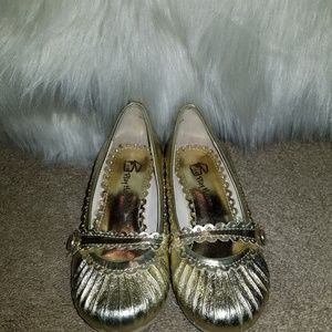 Play House Gold Foil Leather Shoes